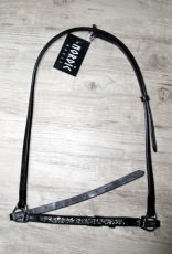 Reithalfter Crackeled Rock schwarz/silber