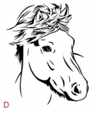 Dekokugel mit Pferdemotiv und Wunschnamen